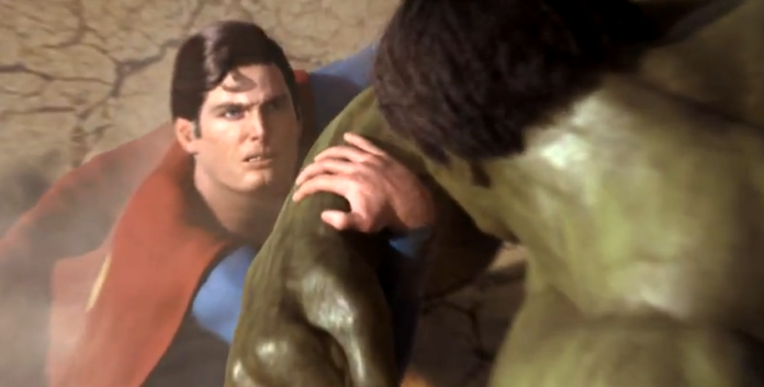 superman-hulk Superman-Hulk -luchando