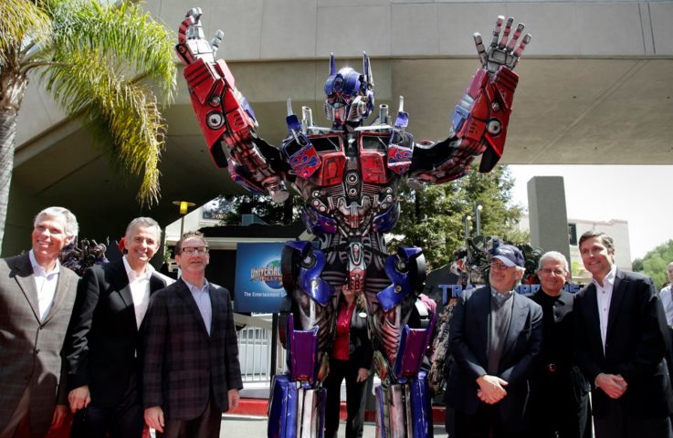 Inauguración de la atracción Transformers The Ride 3D