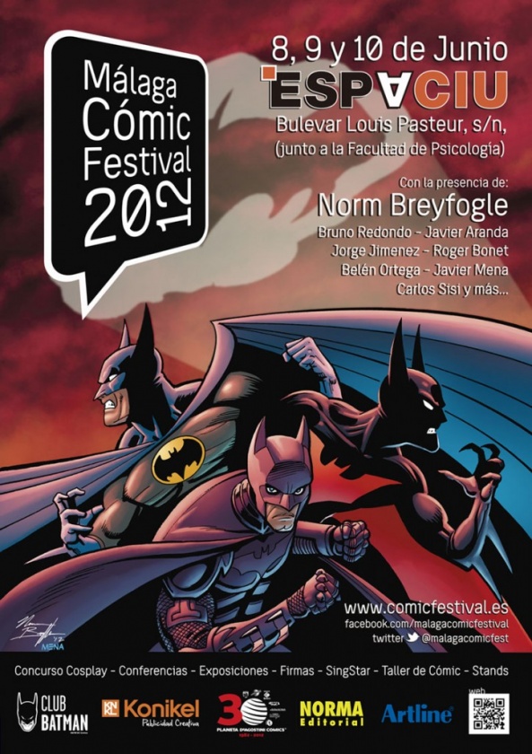Cartel del Málaga Cómic Festival Cartel oficial