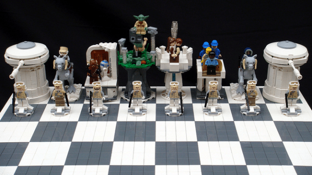Asombroso ajedrez de Lego basado en Star Wars