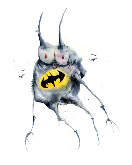 Los "Superbichohéroes" creados por Alex Pardee