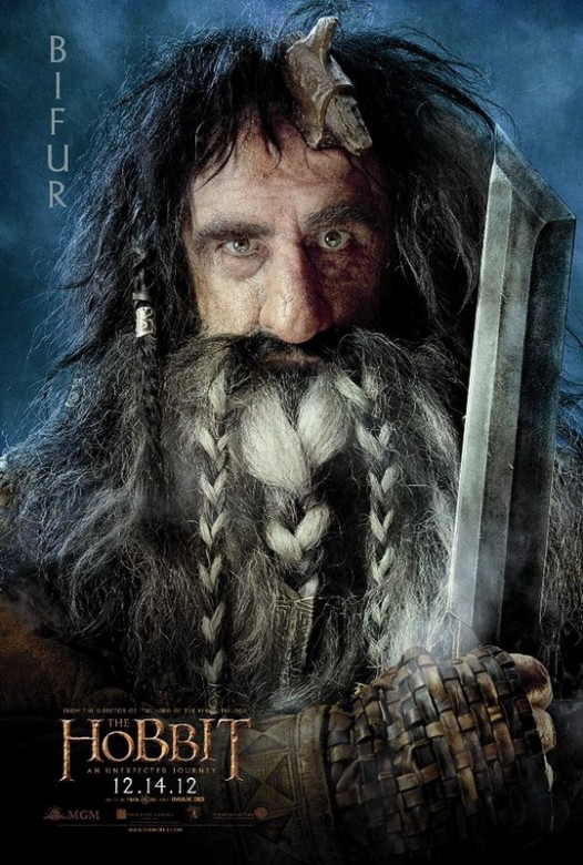 Diecisiete carteles de los personajes de "El Hobbit"
