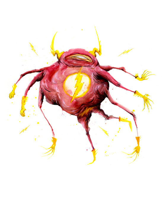 Los "Superbichohéroes" creados por Alex Pardee