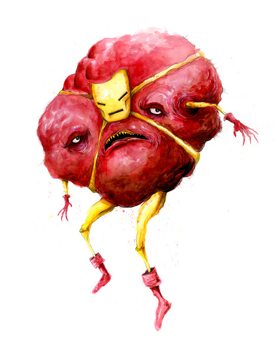 Los "Superbichohéroes" creados por Alex Pardee
