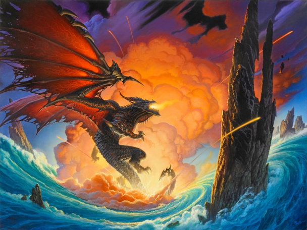 El arte de Michael Whelan, realismo onírico al servicio de la Ciencia Ficción 16 Isaac Asimov, Stephen King