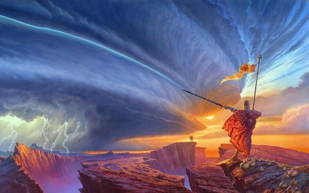 El arte de Michael Whelan, realismo onírico al servicio de la Ciencia Ficción 7 Isaac Asimov, Stephen King