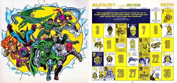 Calendario Vintage Marvel de 1975-2014 por Mark Anderson 5
