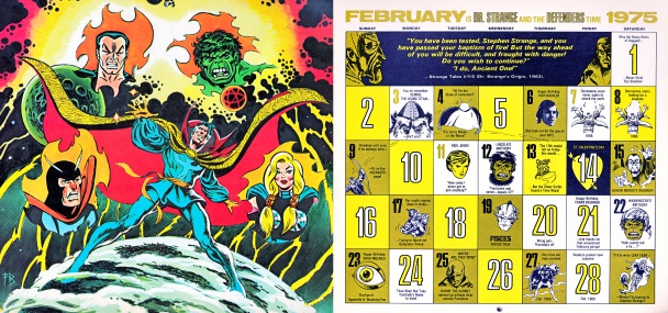 Calendario Vintage Marvel de 1975-2014 por Mark Anderson 8