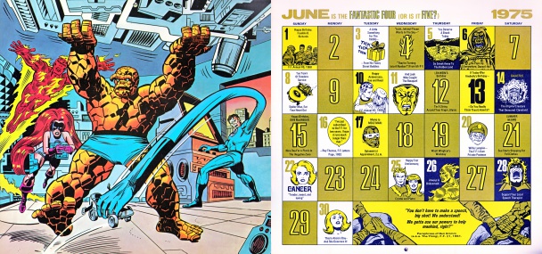 Calendario Vintage Marvel de 1975-2014 por Mark Anderson 11