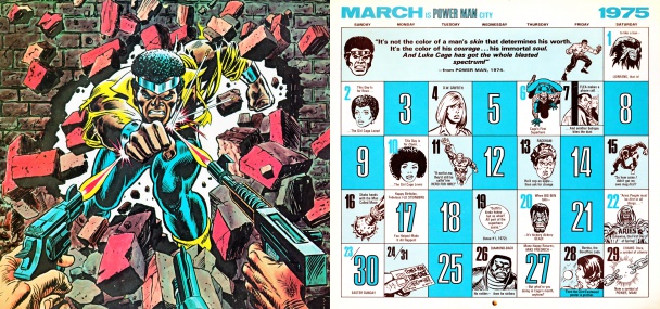Calendario Vintage Marvel de 1975-2014 por Mark Anderson 12