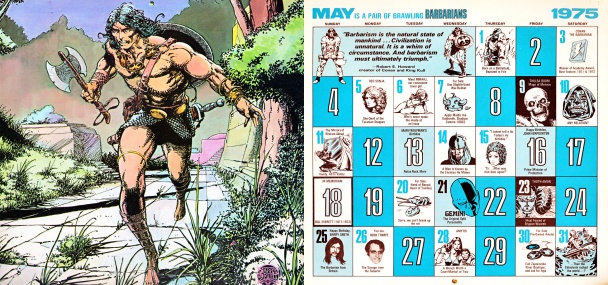 Calendario Vintage Marvel de 1975-2014 por Mark Anderson 13