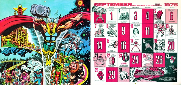 Calendario Vintage Marvel de 1975-2014 por Mark Anderson 3