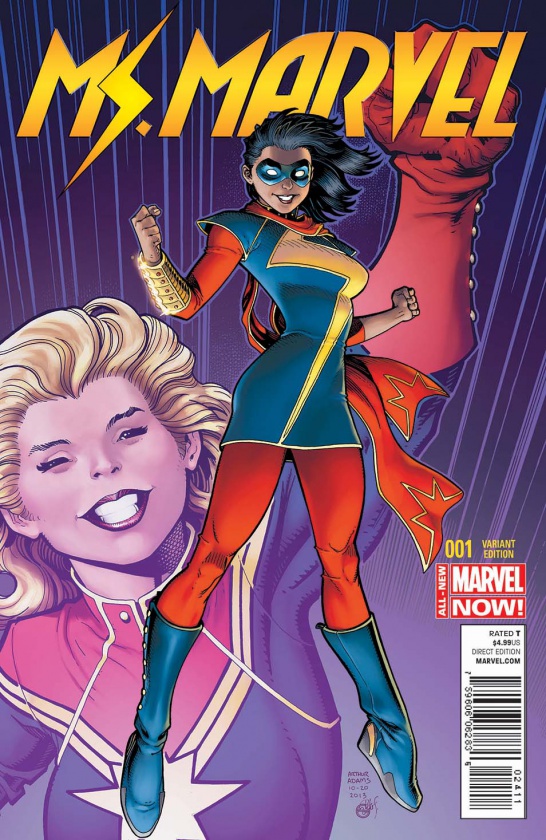 Preview de Ms. Marvel #1 3 Portada Alternativa de Art Adams de Ms. Marvel #1