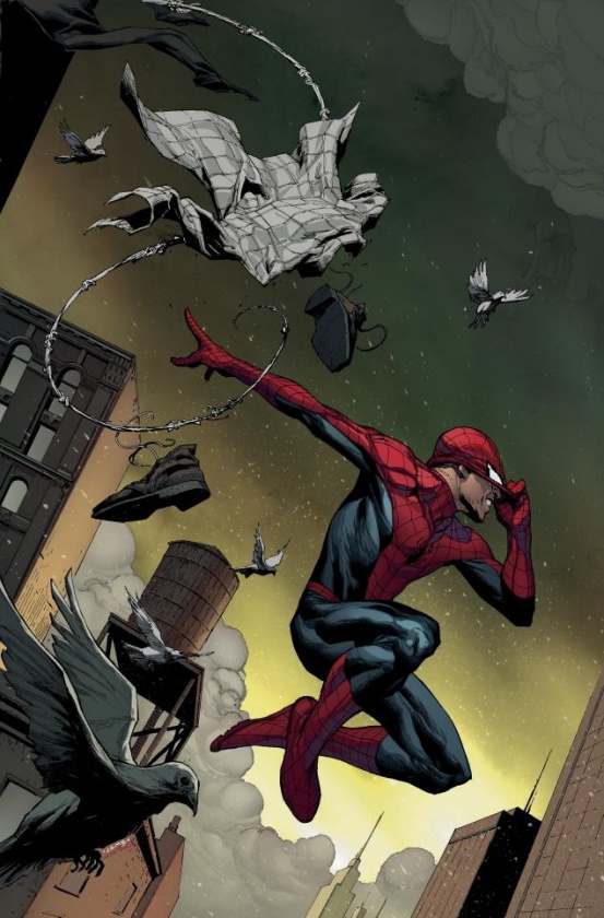 Portada alternativa de Amazing Spider-Man #1 por Jerome Opeña