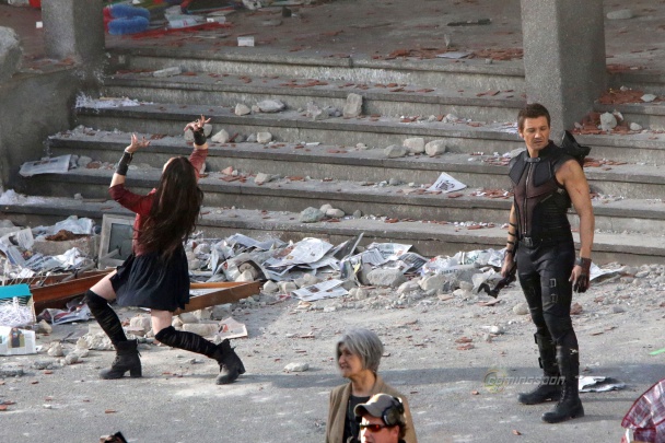 Más y mejores imágenes de Bruja Escarlata y Quicksilver en Age of Ultron 3 Age of Ultron