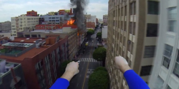 Superman con una GoPro Superman con una GoPro