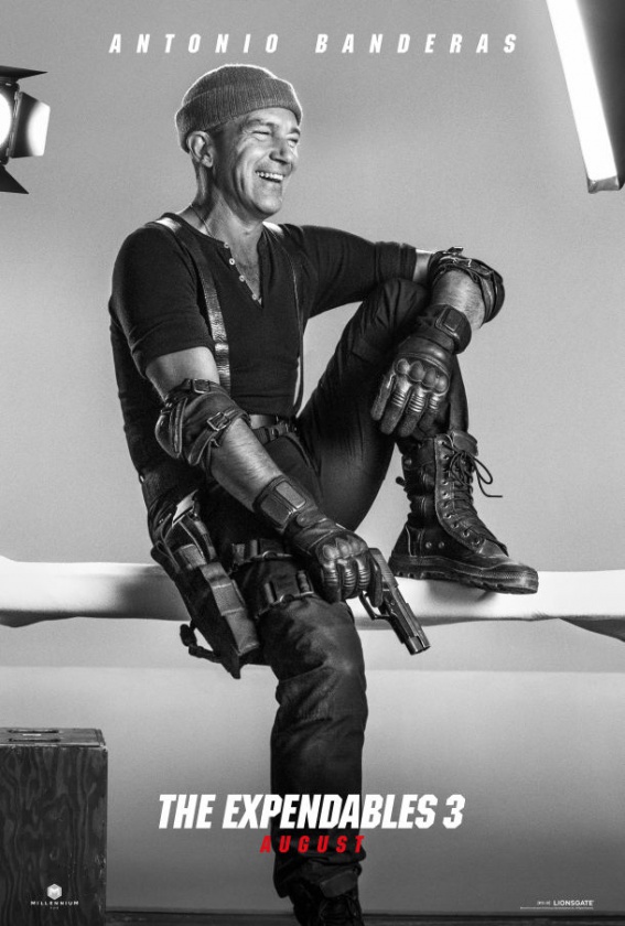 Nuevos pósters de los personajes de "Los Mercenarios 3" 10 Antonio Banderas en Los Mercenarios 3
