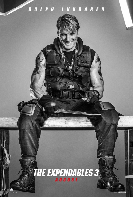 Nuevos pósters de los personajes de "Los Mercenarios 3" 9 Dolph Lundgren en Los Mercenarios 3