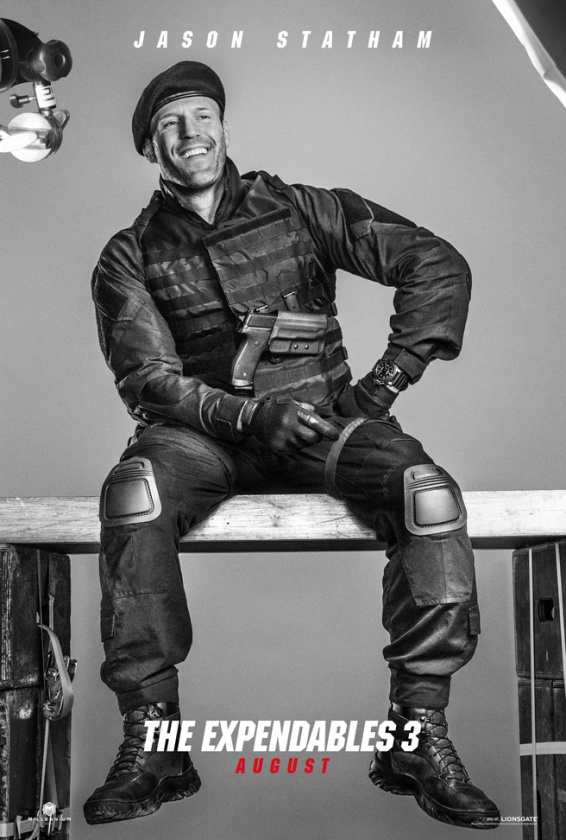 Nuevos pósters de los personajes de "Los Mercenarios 3" 7 Jason Statham en Los Mercenarios 3