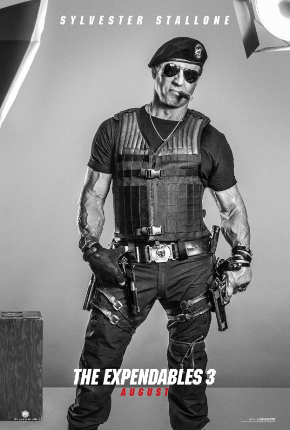 Nuevos pósters de los personajes de "Los Mercenarios 3" 6 Sylvester Stallone en Los Mercenarios 3