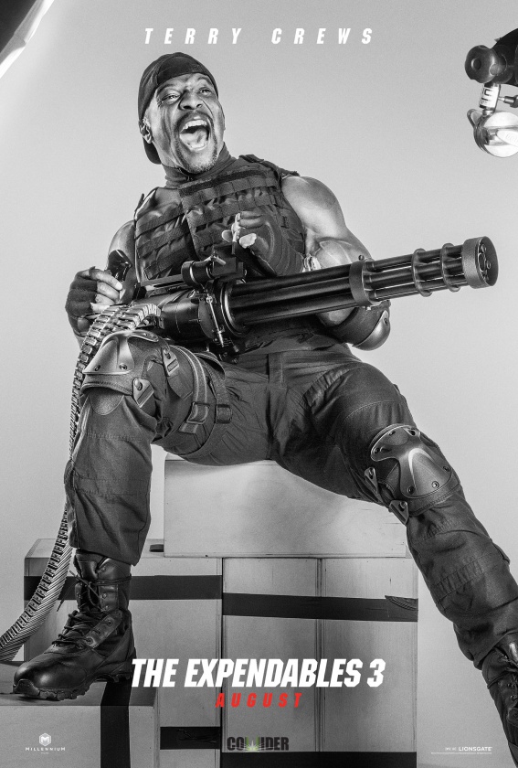 Nuevos pósters de los personajes de "Los Mercenarios 3" 2 Terry Crews en Los Mercenarios 3