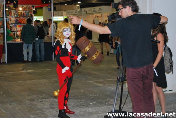Cosplayers Harley Quinn Salón del Cómic de Barcelona