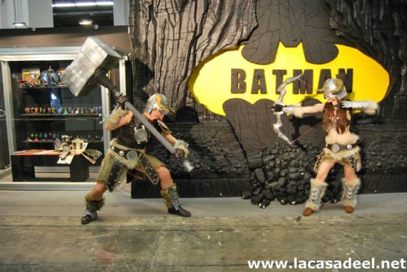 Cosplayers Guerreros Salón del Cómic de Barcelona