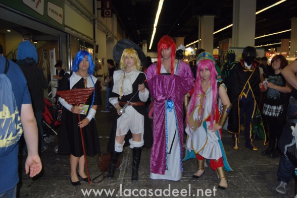 Cosplayers Anime Salón Cómic Barcelona