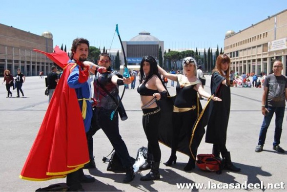 Cosplayers Nuevos Vengadores Salón del Cómic de Barcelona