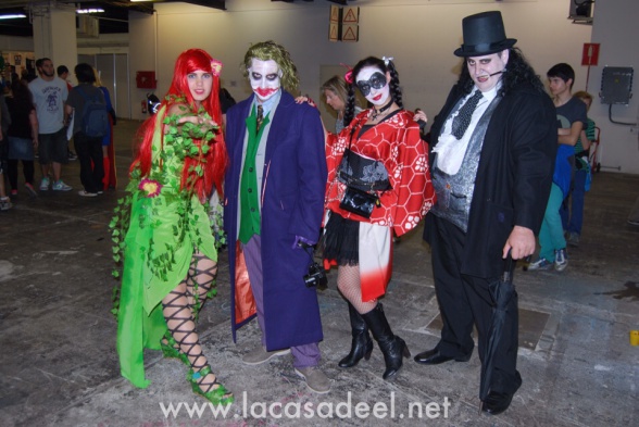 Cosplayers Villanos de Gotham Salón Cómic Barcelona