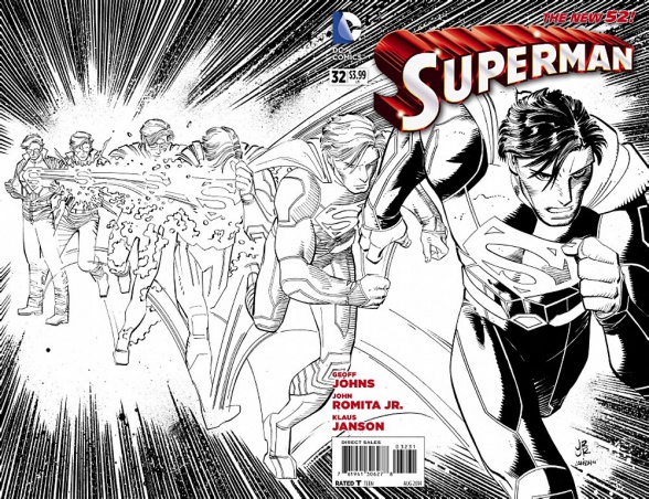 Nueva preview de Superman #32 con Geoff Johns y John Romita, Jr.