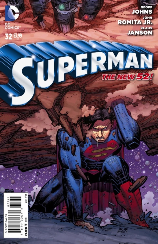 Nueva preview de Superman #32 con Geoff Johns y John Romita, Jr.