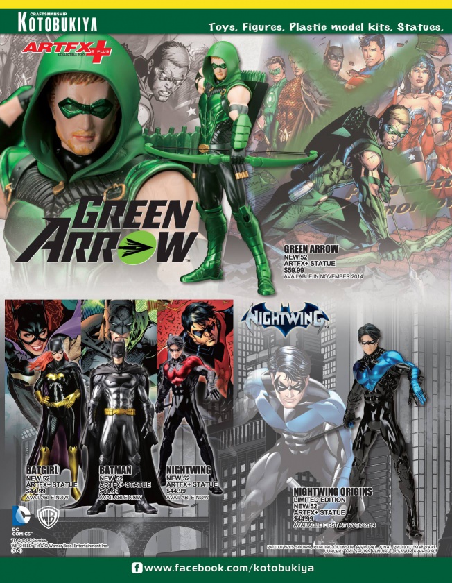 [SDCC2014] Catálogo de Kotobukiya para la Comic-Con