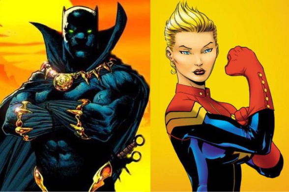 Pantera Negra-Capitana Marvel Pantera Negra-Capitana Marvel