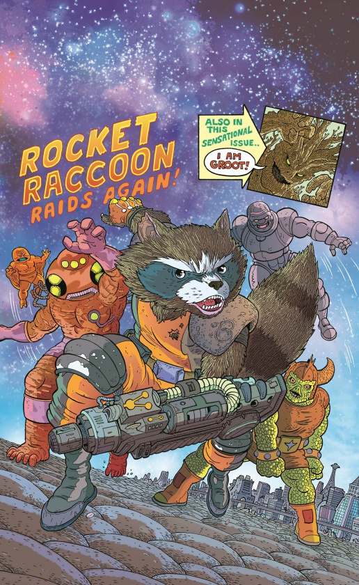 Mapache Cohete y Groot invaden las portadas de Marvel de noviembre
