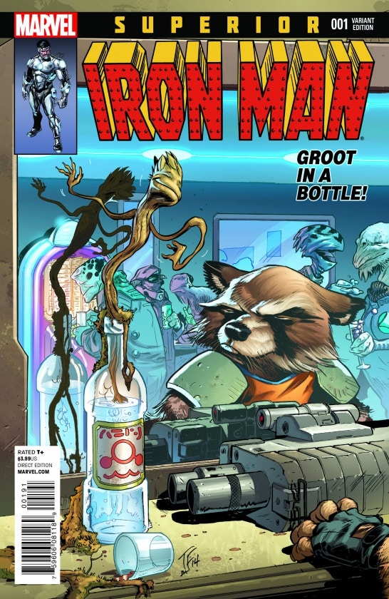 Mapache Cohete y Groot invaden las portadas de Marvel de noviembre