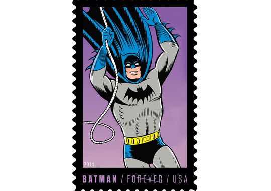 Sellos oficiales de Batman para el servicio postal de EEUU 2 Sellos de Batman