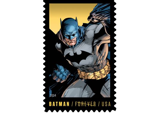 Sellos oficiales de Batman para el servicio postal de EEUU 5 Sellos de Batman