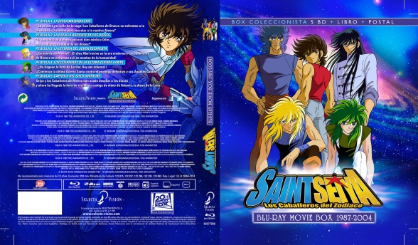 Detalles de la 'Saint Seiya blu-ray Movie Box 1987-2004'