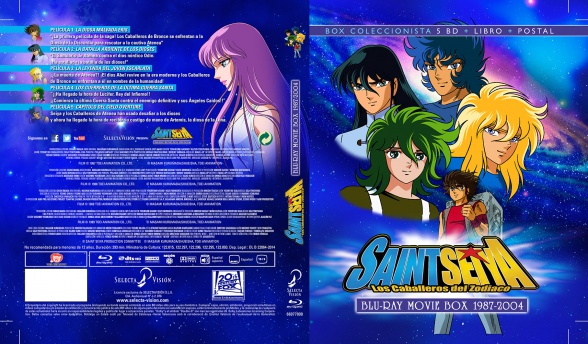Detalles de la 'Saint Seiya blu-ray Movie Box 1987-2004'
