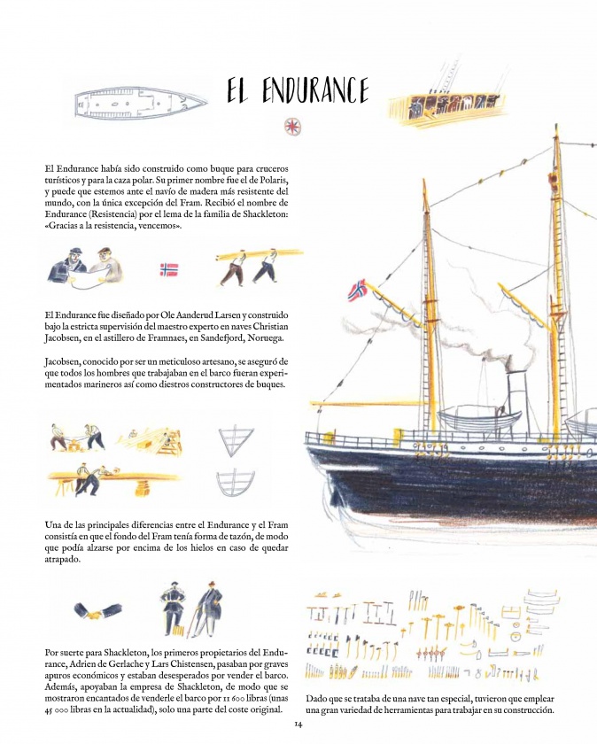 'El viaje de Shackleton' de William Grill 5 William Grill publica ‘El viaje de Shackleton’ con Impedimenta, celebrando el centenario del viaje a la Antártida de Ernest Shackleton y la tripulación del Endurance