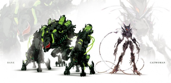 Personajes de Marvel y DC rediseñados como robots