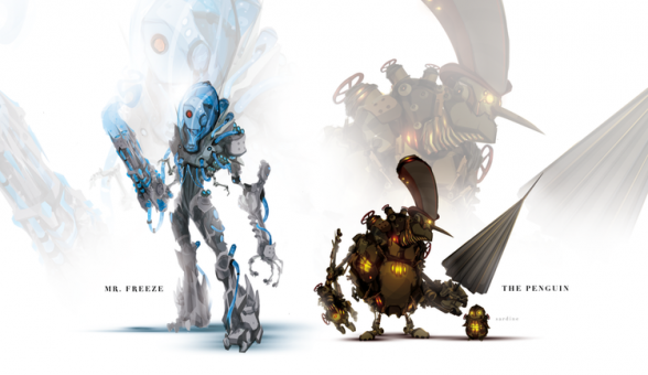 Personajes de Marvel y DC rediseñados como robots
