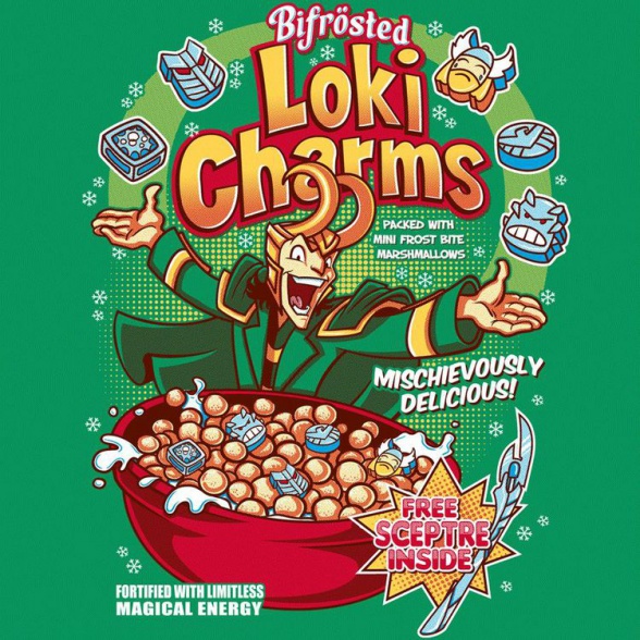 Ilustraciones de cereales basados en personajes de Marvel Comics