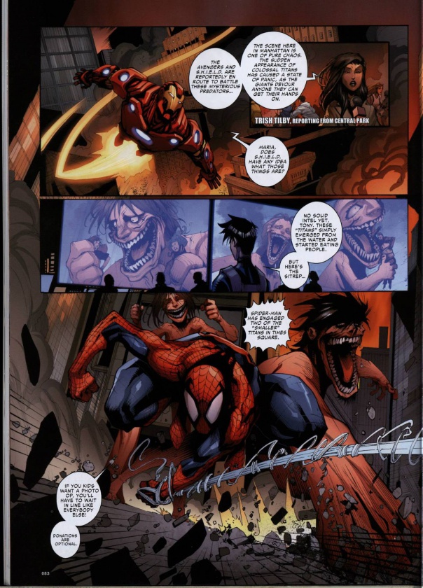 Primeras imágenes a color del crossover entre 'Ataque a los Titanes' y Marvel 1 Primeras imágenes a color del crossover entre 'Ataque a los Titanes' y Marvel