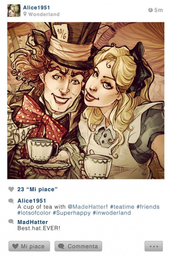 Los selfies de los personajes Disney