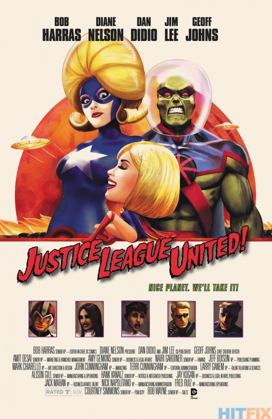 En marzo DC usará pósters de cine para sus portadas alternativas 9 Portada alternativa Justice League United