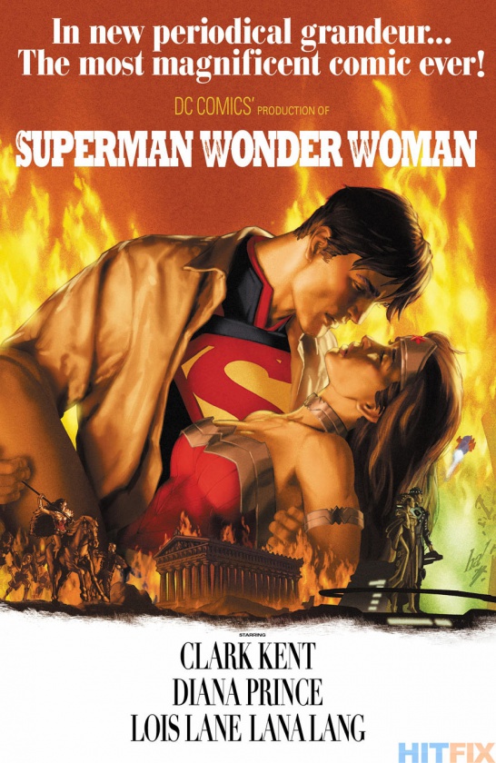 En marzo DC usará pósters de cine para sus portadas alternativas 12 Portada alternativa Superman & Wonder Woman