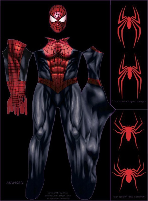 Arte conceptual del Spiderman de Sam Raimi 18 Diseños de Spiderman de Sam Raimi