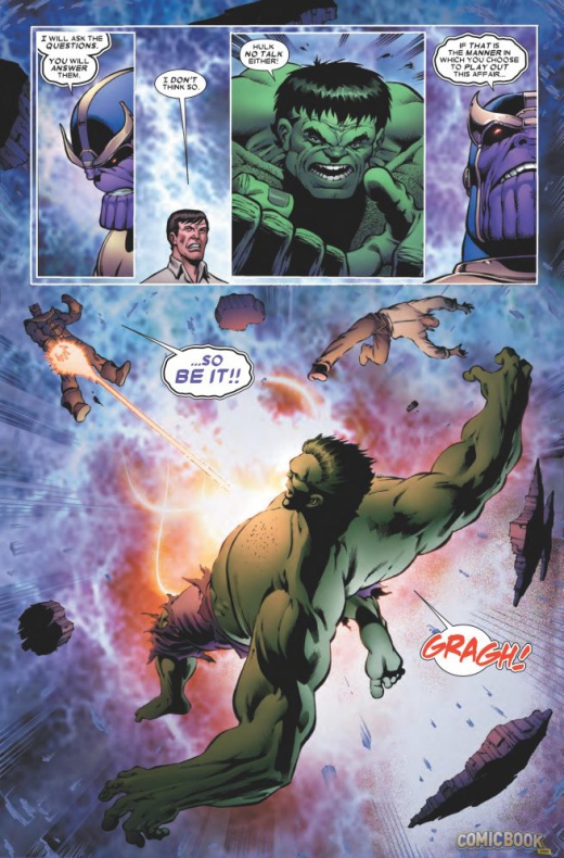 Primer vistazo a 'Thanos Vs. Hulk #2' 5 Thanos vs Hulk 2